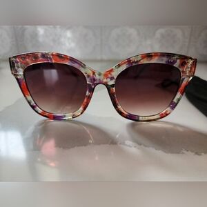 NEW Lane Bryant Pink Floral Cateye Sunglasses